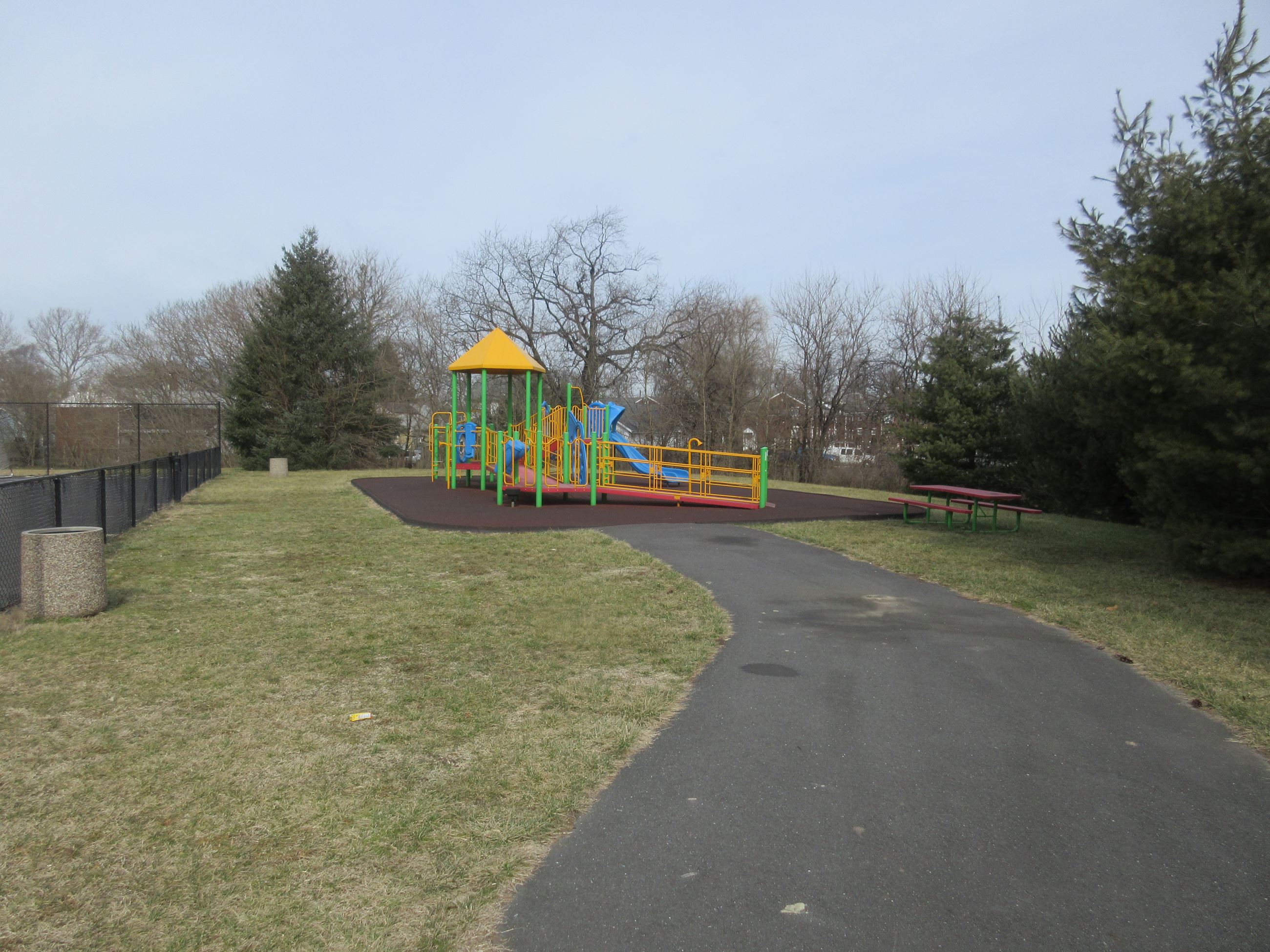 Ground level view of the activity center - Municipal Building Park.
