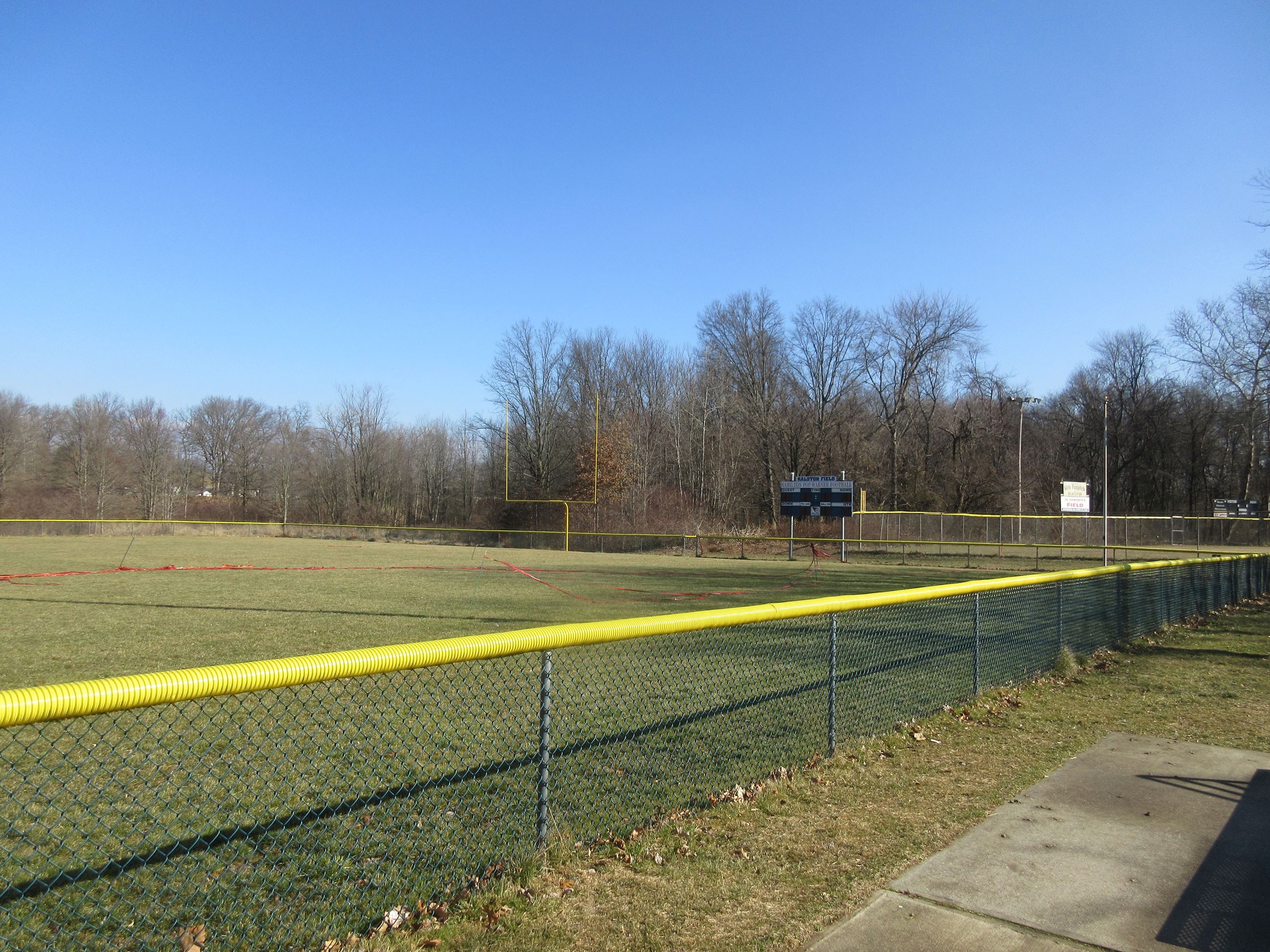 View from the bleachers of Ralston Field at Snell-Wilkus Park.