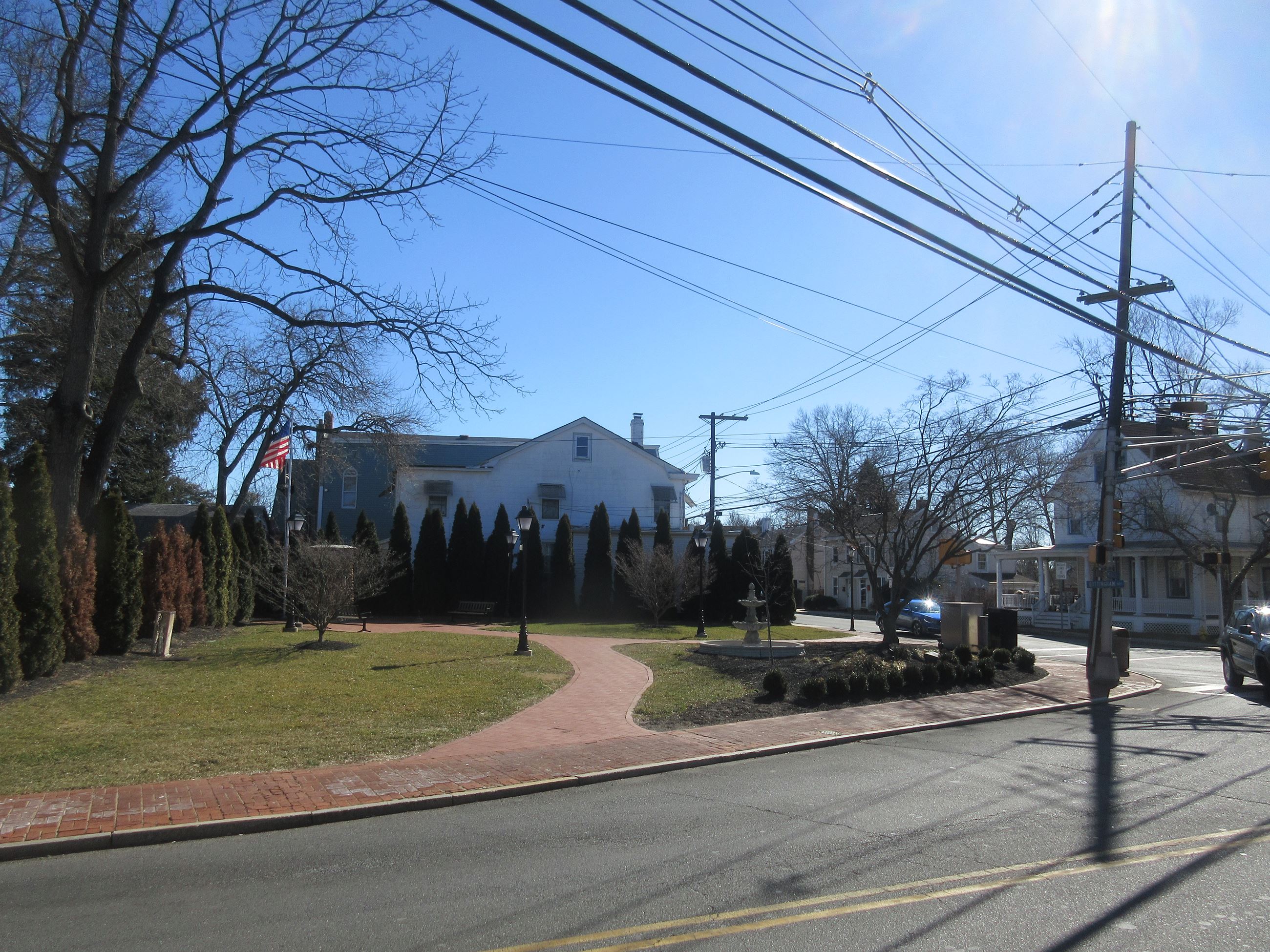 View of the park from the Mercer Street side.