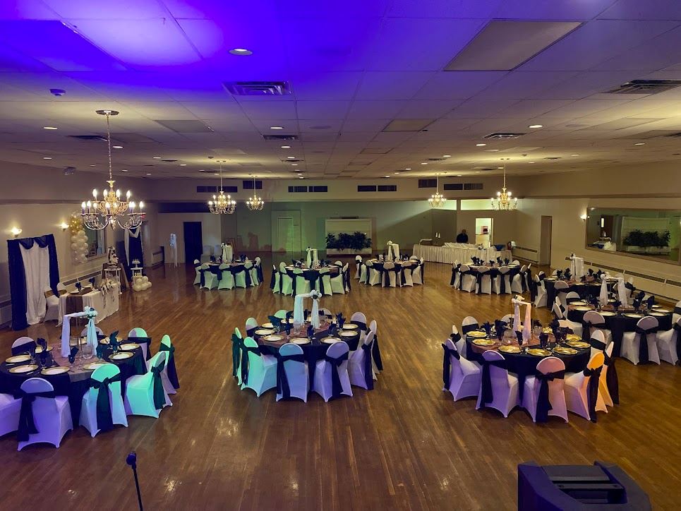 Wide shot of ballroom
