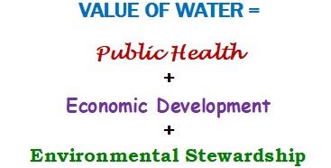 Value of Water is Public Health Plus Economic Development Plus Environmental Stewardship