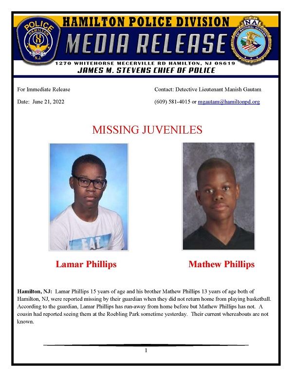 Lamar and Mathew Phillips