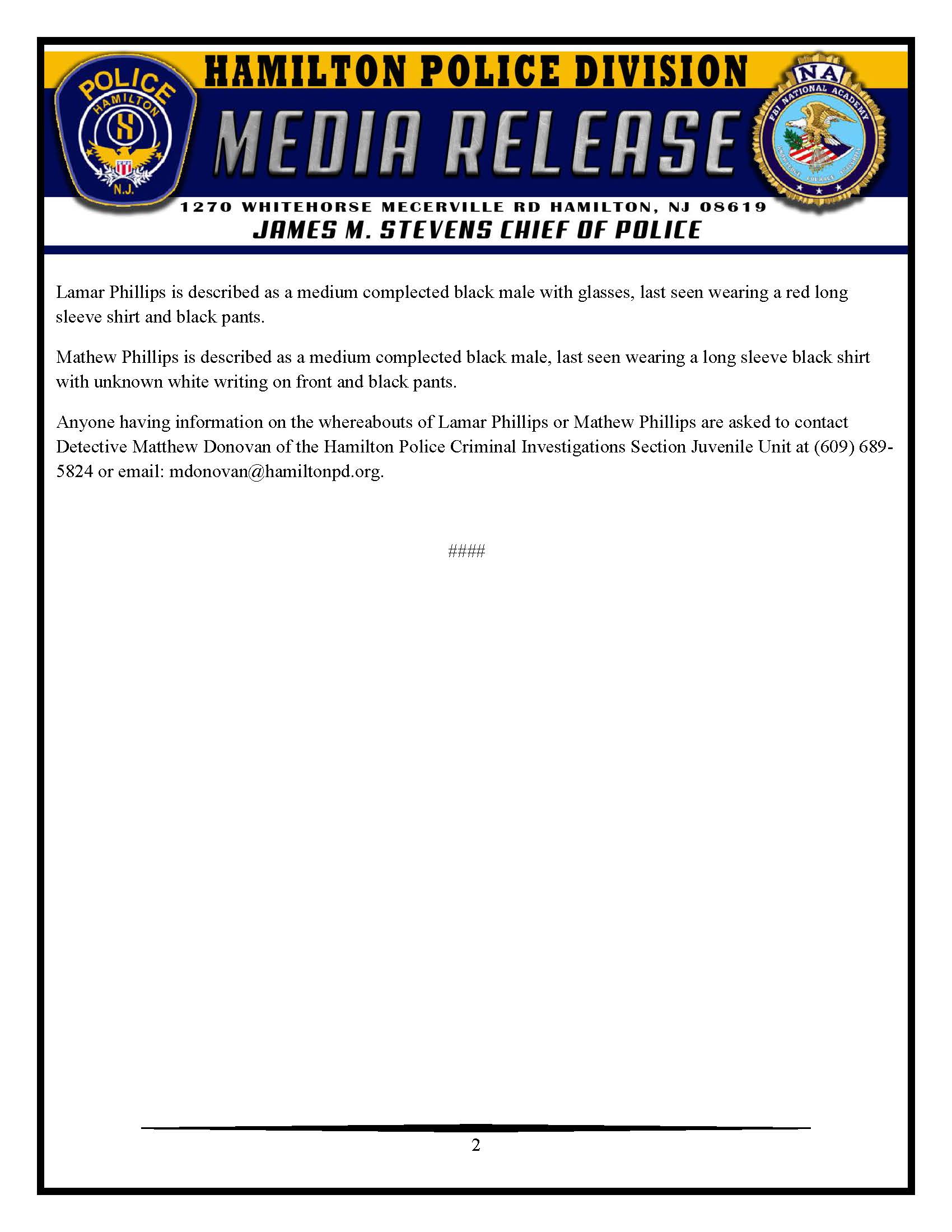 Lamar and Mtthew Phillips