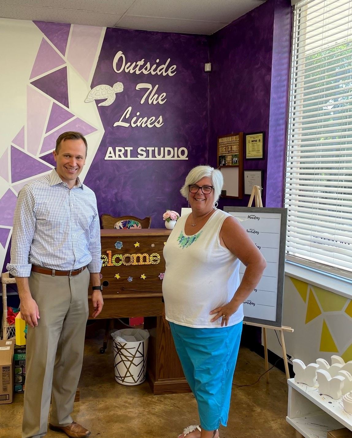 Outside the Lines Art Studio Opening