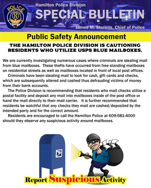 Mailbox Thefts PSA