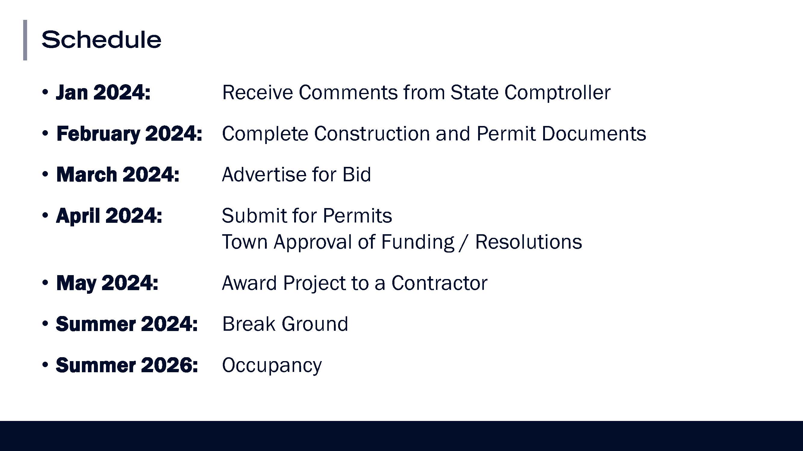 New Municipal Building Construction Schedule JPG