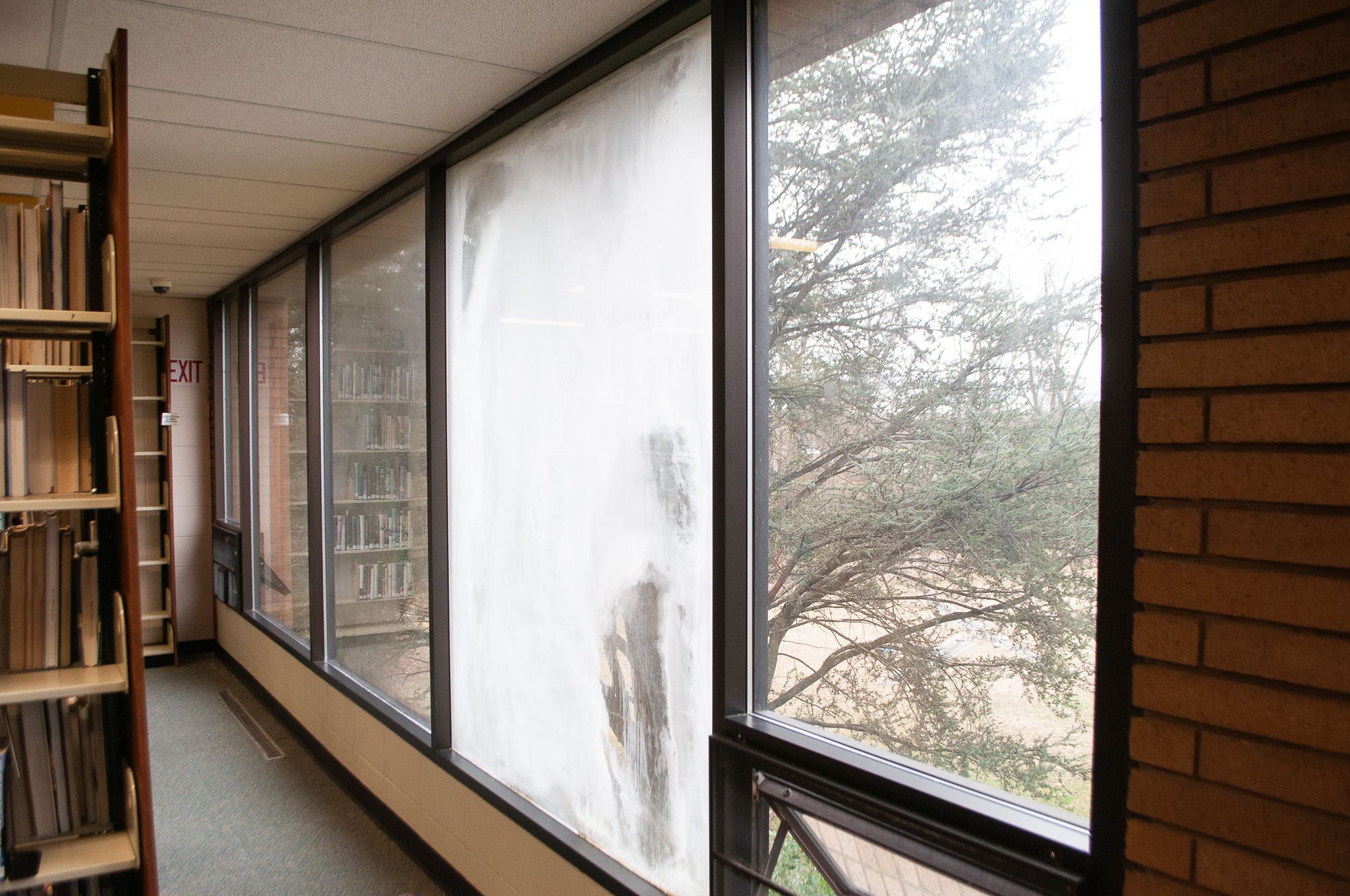 Windows with Unreachable Moisture at the Public Library